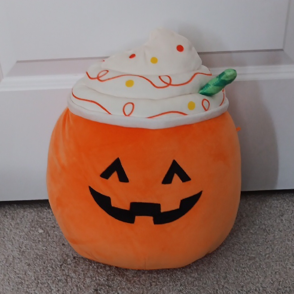 Squishmallows Orange Pumpkin Costume Plush